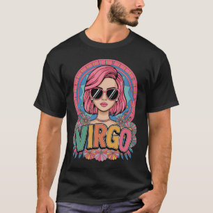 T-shirt Symbole Zodiaque Retro Stylish Virgo Femme