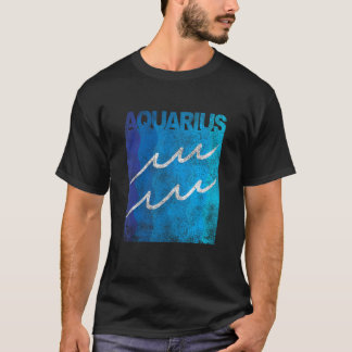 T-shirt Symbole zodiaque Symbole Aquarius Hommes ou Femmes