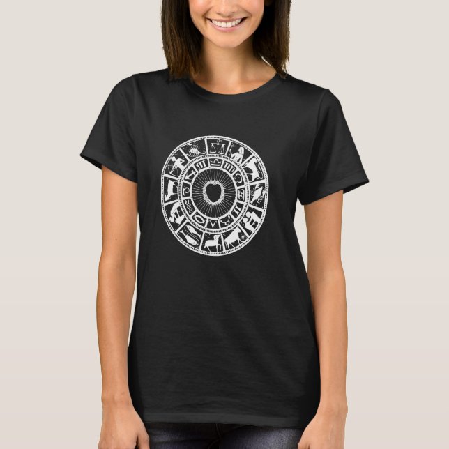 T-shirt Symbole Zodique Astrologie Graphique Coeur oculair (Devant)