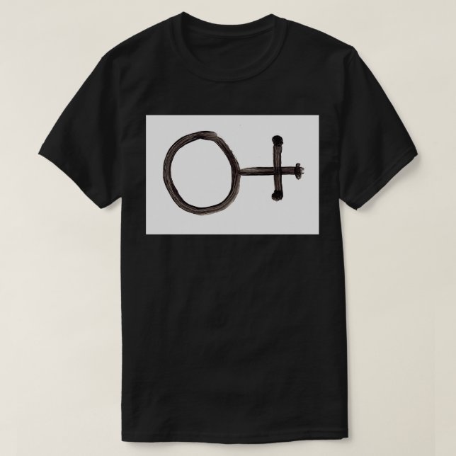 T-shirt Symboles alchimiques Magnésium Quatre (Design devant)