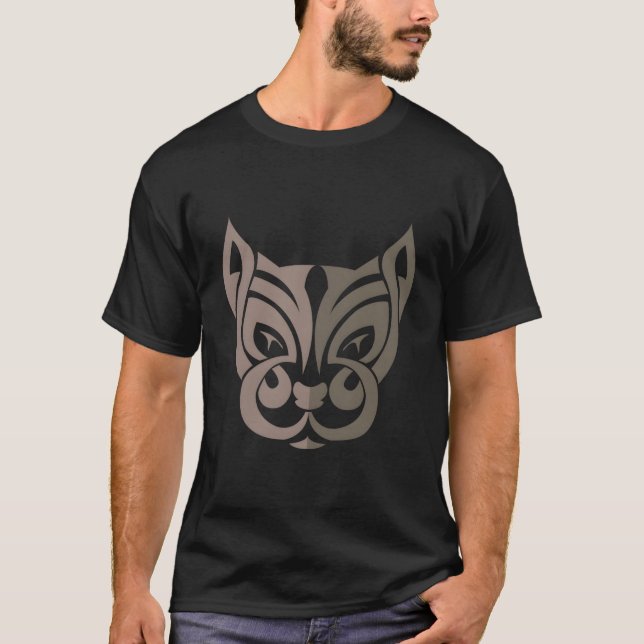 T-shirt Symboles celtiques Chat celtique Noeud celtique Sy (Devant)