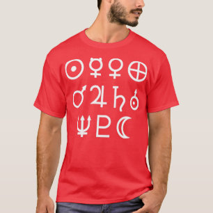 T-shirt Symboles d'astronomie