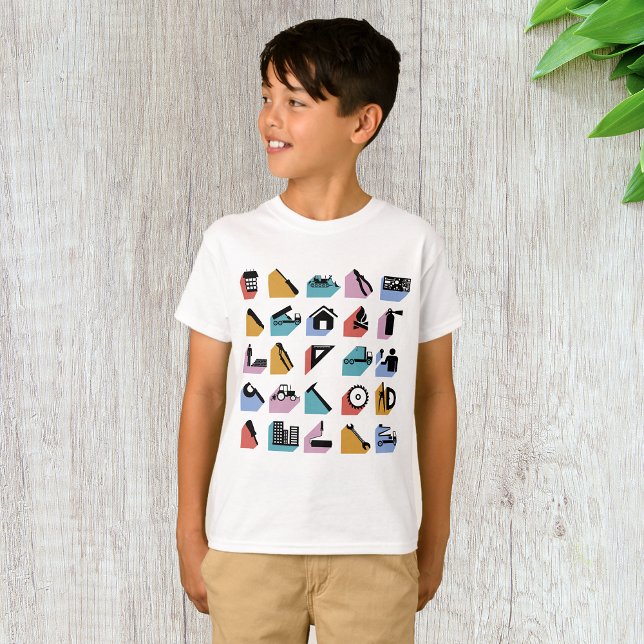T-shirt Symboles de construction (Créateur téléchargé)