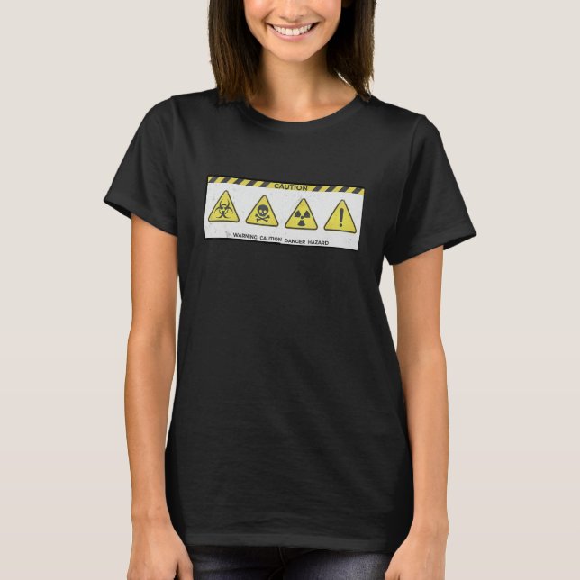 T-shirt Symboles de prudence et de danger (Devant)
