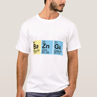 T-shirt Symboles d'éléments de BaZnGa