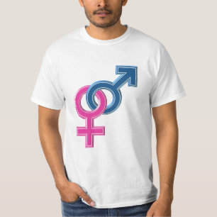 T-shirt Symboles jumelés masculins féminins