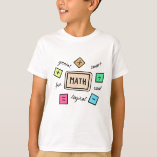 T-shirt Symboles mathématiques pour les élèves et les pare