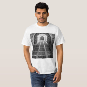 T-shirt Symétrie en noir et blanc