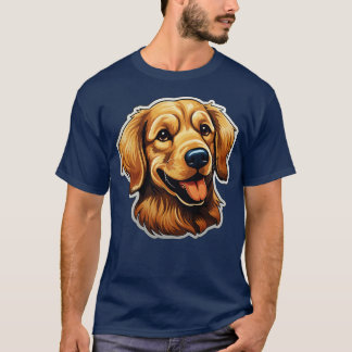 T-shirt Sympa Golden Retriever Chiens Funny Golden Retriev