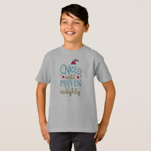 T-shirt Sympa Jusqu'À Ce Que Proven Noir Fou Chemise Sans