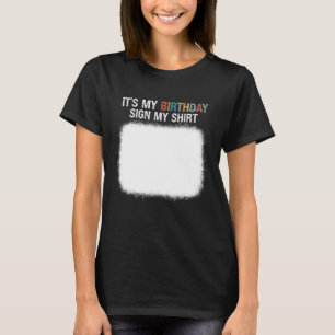 T-shirt Sympathique fête d'anniversaire C'est mon signe d'