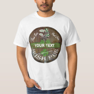 T-shirt Sympathique Symbole de pub irlandais personnalisé