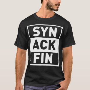 T-shirt Syn Ack Fin Funny Network Admin IT Computer Techie
