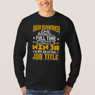 T-shirt Syndicat de travail de journalisation Titre Union