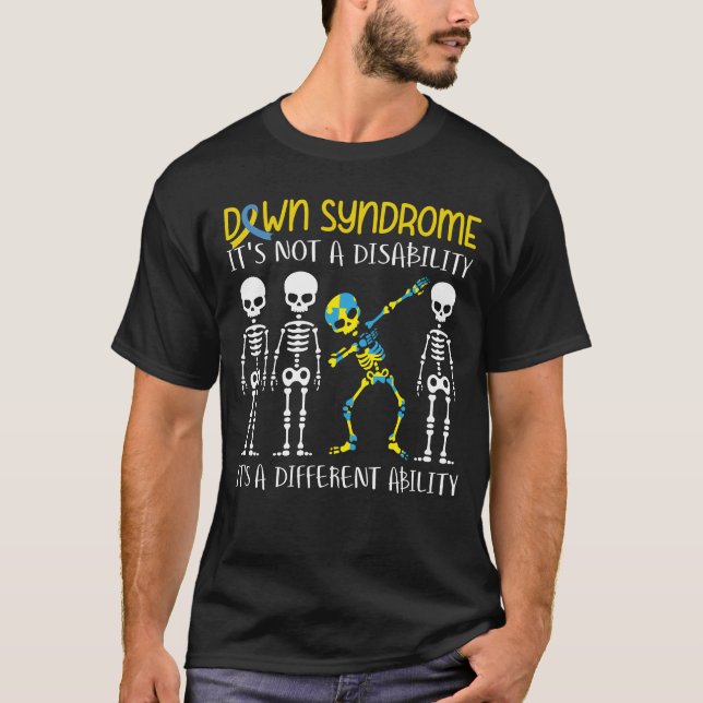 T-shirt Syndrome de Down c_s une capacité différente Funny (Devant)