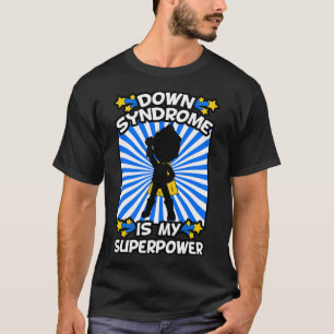 T-shirt Syndrome de Down Super-héros Chromosome de sensibi