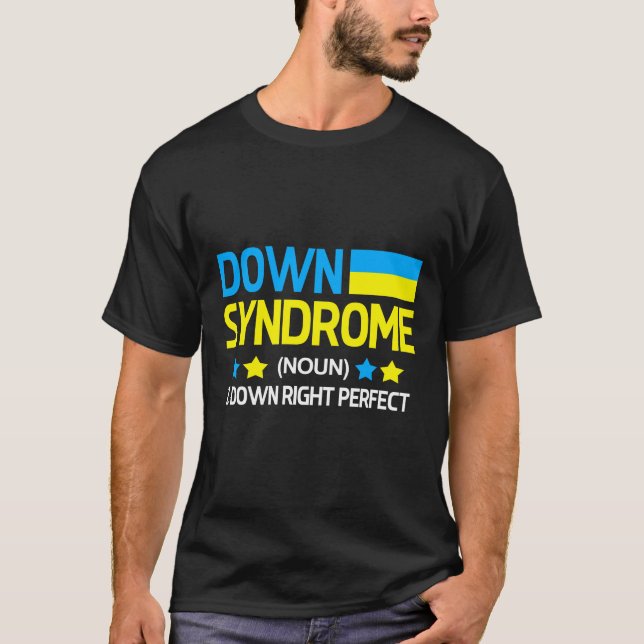 T-shirt Syndrome de Down Trisomie chromosomique parfaite à (Devant)