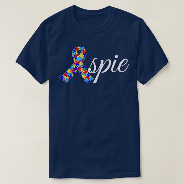 T-shirt Syndrome de l'asperger d'Aspie fière (Design devant)
