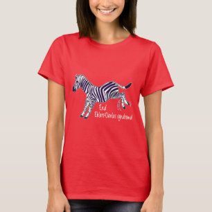 T-shirt Syndrome d'Ehlers-Danlos de fin avec le zèbre
