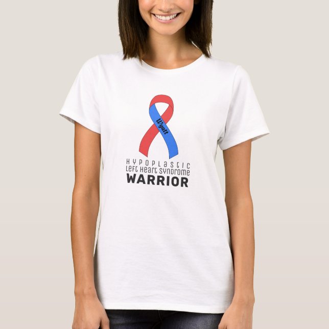 T-shirt Syndrome du coeur gauche Hypoplastique Femmes blan (Devant)