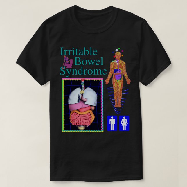 T-shirt Syndrome intestinal irritable 90s CGI y2k Médicale (Design devant)