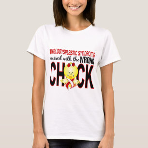 T-shirt Syndrome myélodysplasique sali avec le poussin