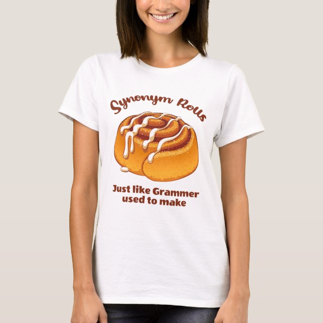 T-shirt Synonym Rolls Comme Grammer Utilisé Pour Faire (Devant)