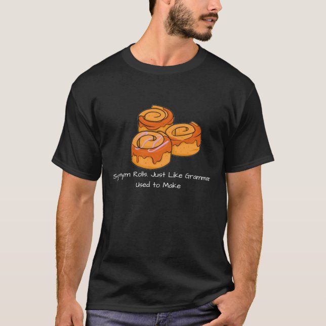 T-shirt Synonyme Roule comme la grammaire utilisée pour fa (Devant)