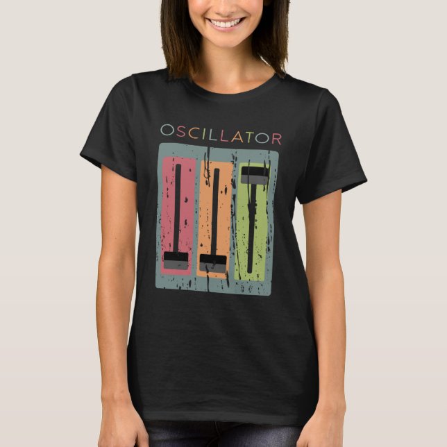 T-shirt Synthèse modulaire Oscillateur Synthèse analogique (Devant)