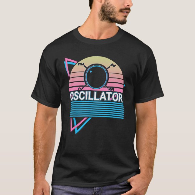 T-shirt Synthesizer Synth Electronic Musician Oscillator (Devant)