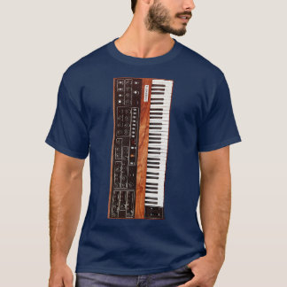 T-shirt Synthétiseur de clavier les années 70 vintage