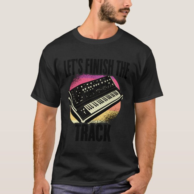 T-shirt Synthétiseur de musique électronique Techno Music  (Devant)