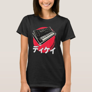 T-shirt Synthétiseur japonais analogique Synthwave Techno