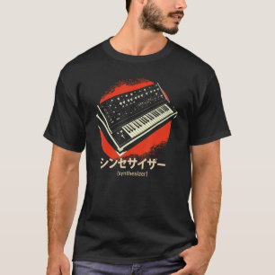 T-shirt synthétiseur techno instrument japonais