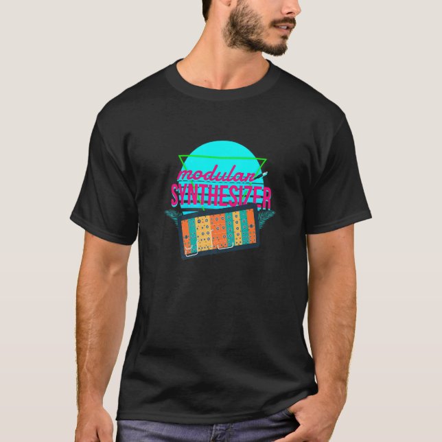 T-shirt Synthwave 80s Synthwave analogique Synthétise modu (Devant)