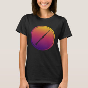 T-shirt Synthwave Orchestra Instrument Rétrowave Clarinet