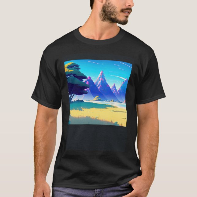 T-shirt Synthwave oups rétrowave futuresynth sci fi 53 (Devant)