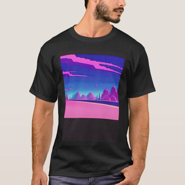 T-shirt Synthwave outrun retrowave futuresynth sci fi  20 (Devant)