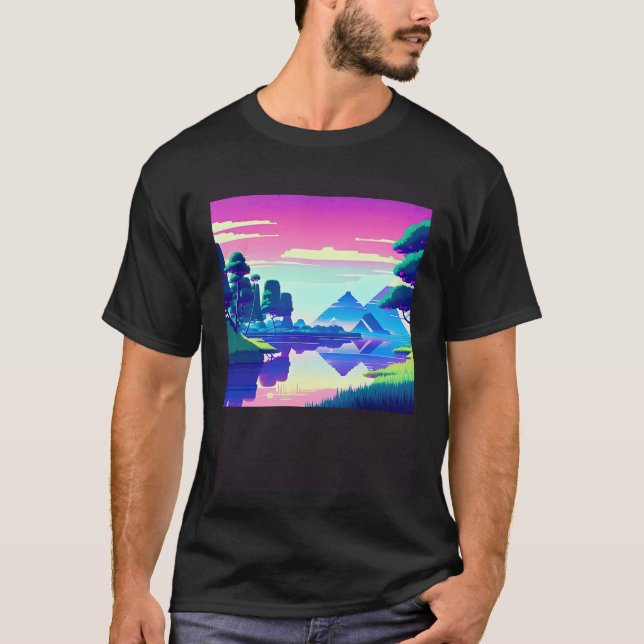 T-shirt Synthwave outrun retrowave futuresynth sci fi  81 (Devant)