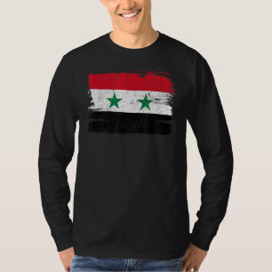 T-shirt Syrie Flag Fierté Amitié Fière Paix Vintage Re