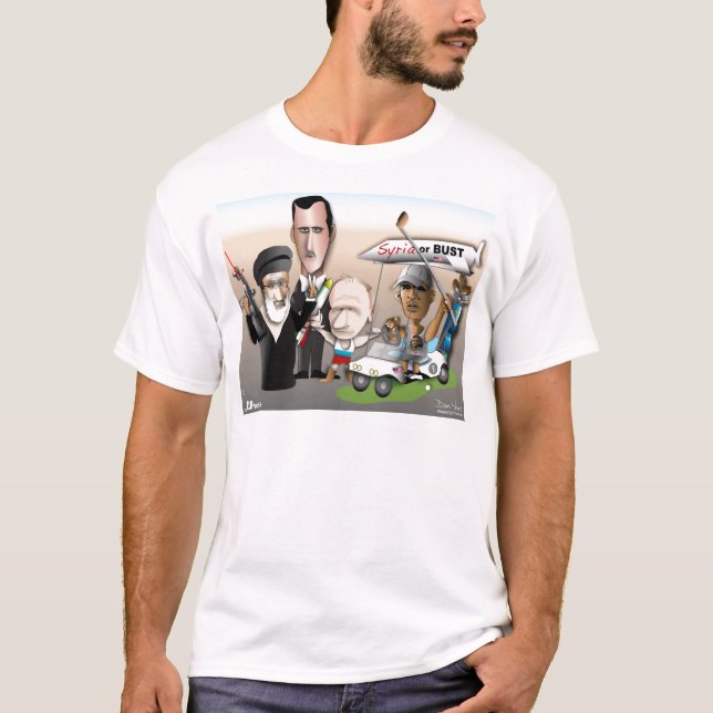T-shirt Syrie : La Syrie et le buste (Devant)