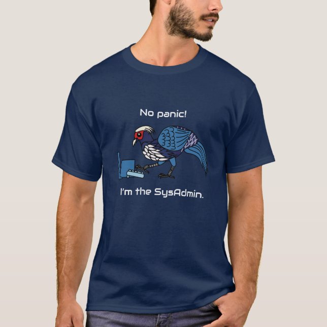 T-shirt SysAdmin Faisan kalij (Devant)