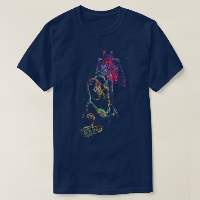 T-shirt Système cardiovasculaire foetus (Design devant)