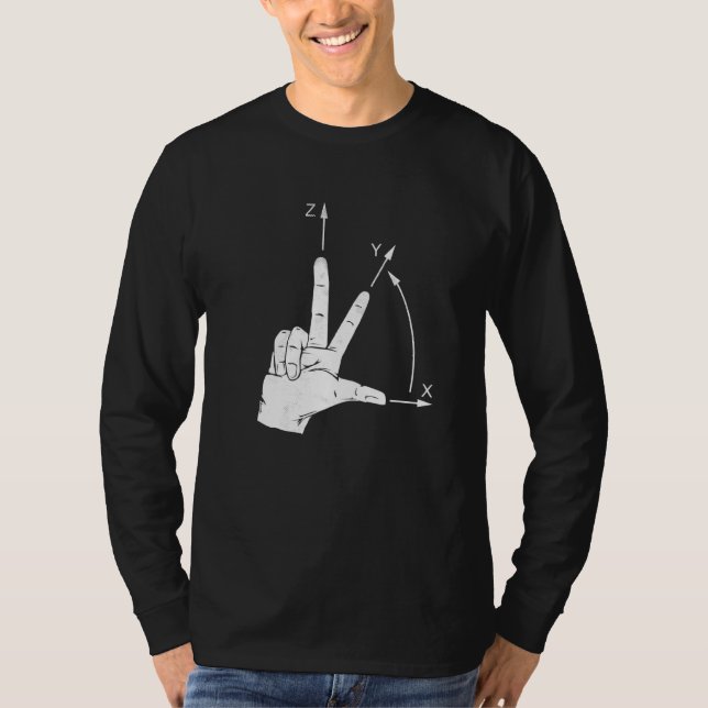 T-shirt Système De Coordonnées Programmeur Cnc Machine De  (Devant)