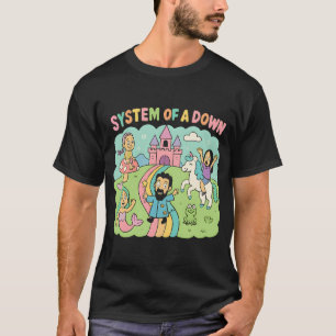 T-shirt Système de fantaisie fantaisiste d'En bas dessin a