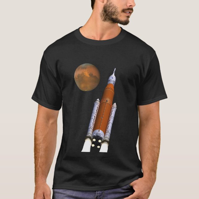 T-shirt Système de lancement spatial SLS de la NASA (Devant)