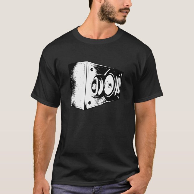 T-shirt système de son de sableuse de ghetto (Devant)