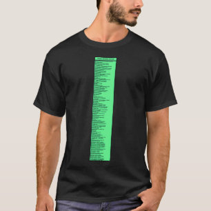 T-shirt Système décimal Dewey de la signature de la biblio