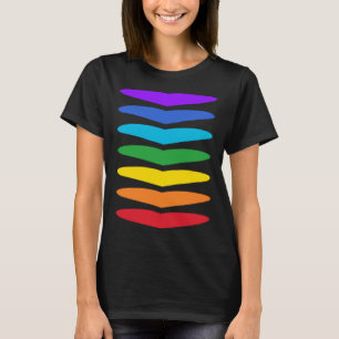 T-shirt Système d'énergie des 7 cœurs de chakra Couleurs d