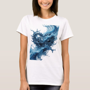 T-shirt Système d'engrenage argenté accrocheur alimenté pa